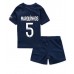 Cheap Paris Saint-Germain Marquinhos #5 Home Football Kit Children 2022-23 Short Sleeve (+ pants)
